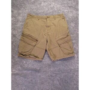 American Rag Cie Shorts Mens 34 Beige Cargo  Button pockets canvas pre-owned Tan